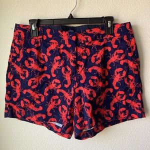J Crew Chino lobster print shorts